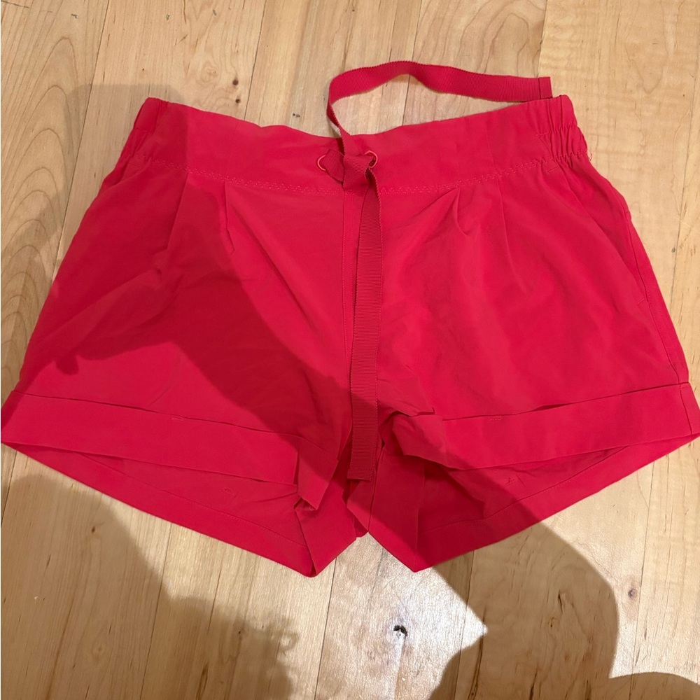 lululemon athletica coral Athletic Drawstring Shorts